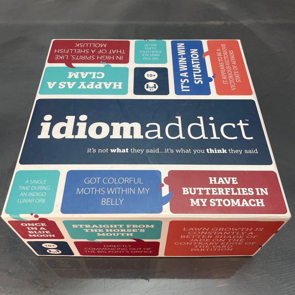 Idiom Addict The Good Game Company Wordplay Party Board Game 10 Plus 4 Players